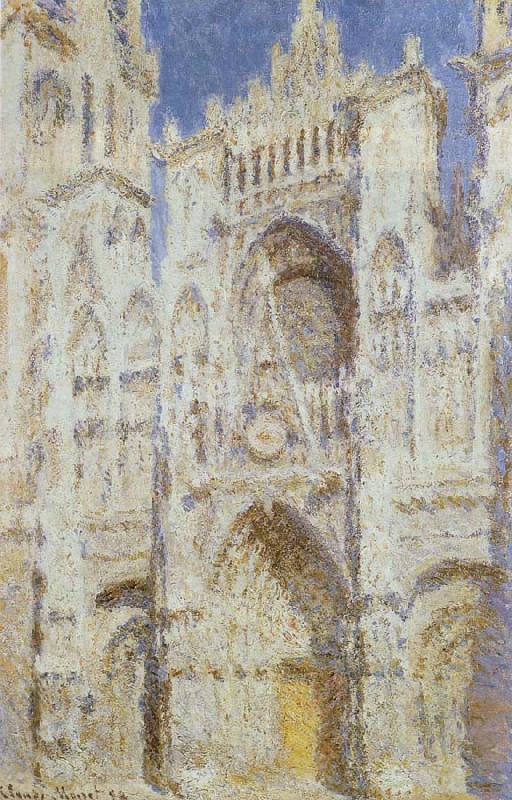 Claude Monet The sun of the main entrance of the Rouen Cathedral oil painting image